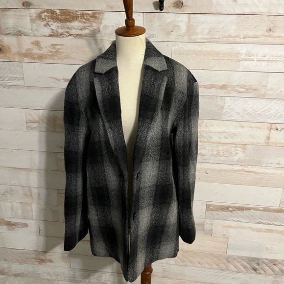 NWT Madewell size M The oversized Dorset home plaid blazer - Picture 4 of 11